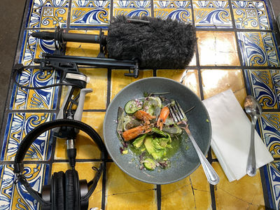 Radio reporting occasionally comes with delicious benefits